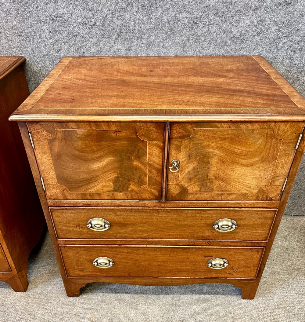 George III Matched Pair of Bedside Cabinets View IV