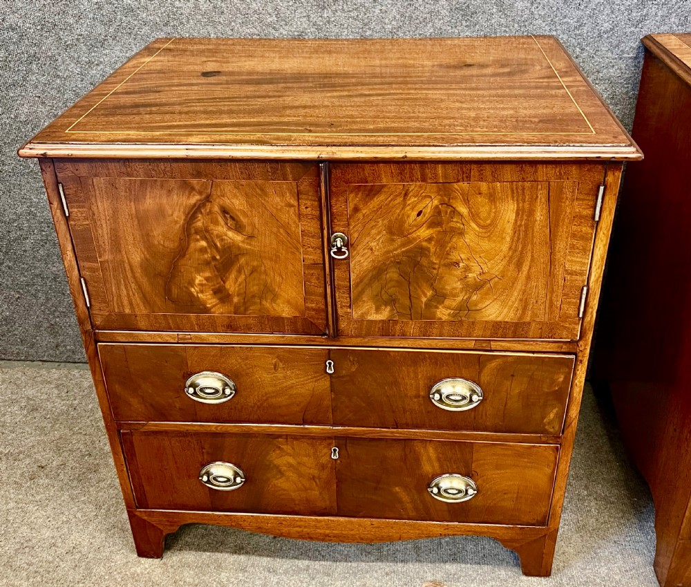 George III Matched Pair of Bedside Cabinets View V