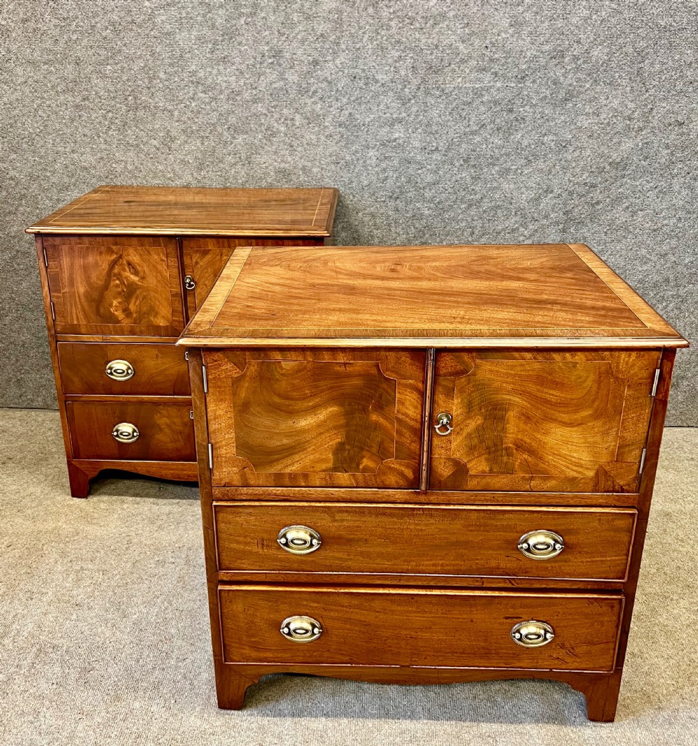 George III Matched Pair of Bedside Cabinets View IX