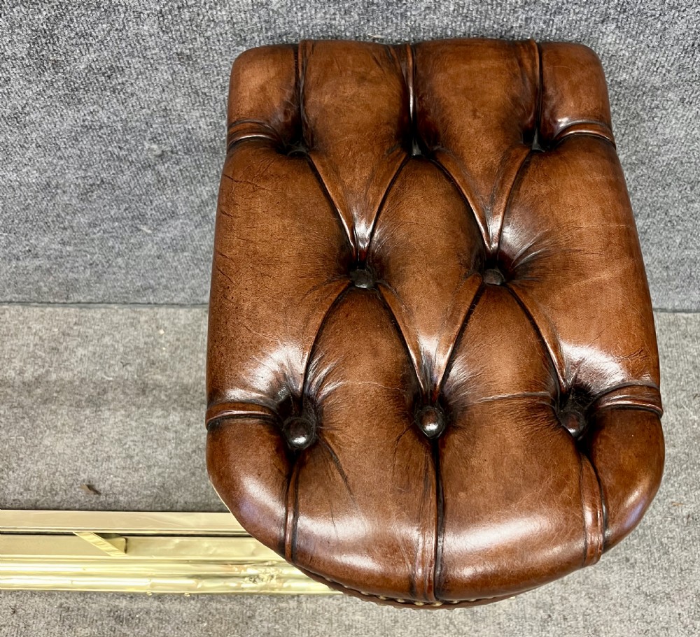Antique Brass & Leather Club Fender View III