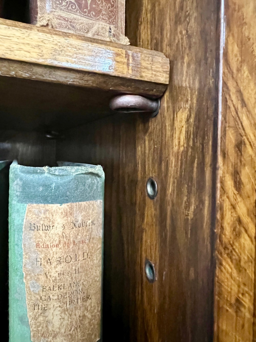 Walnut Breakfront Bookcase View VIII