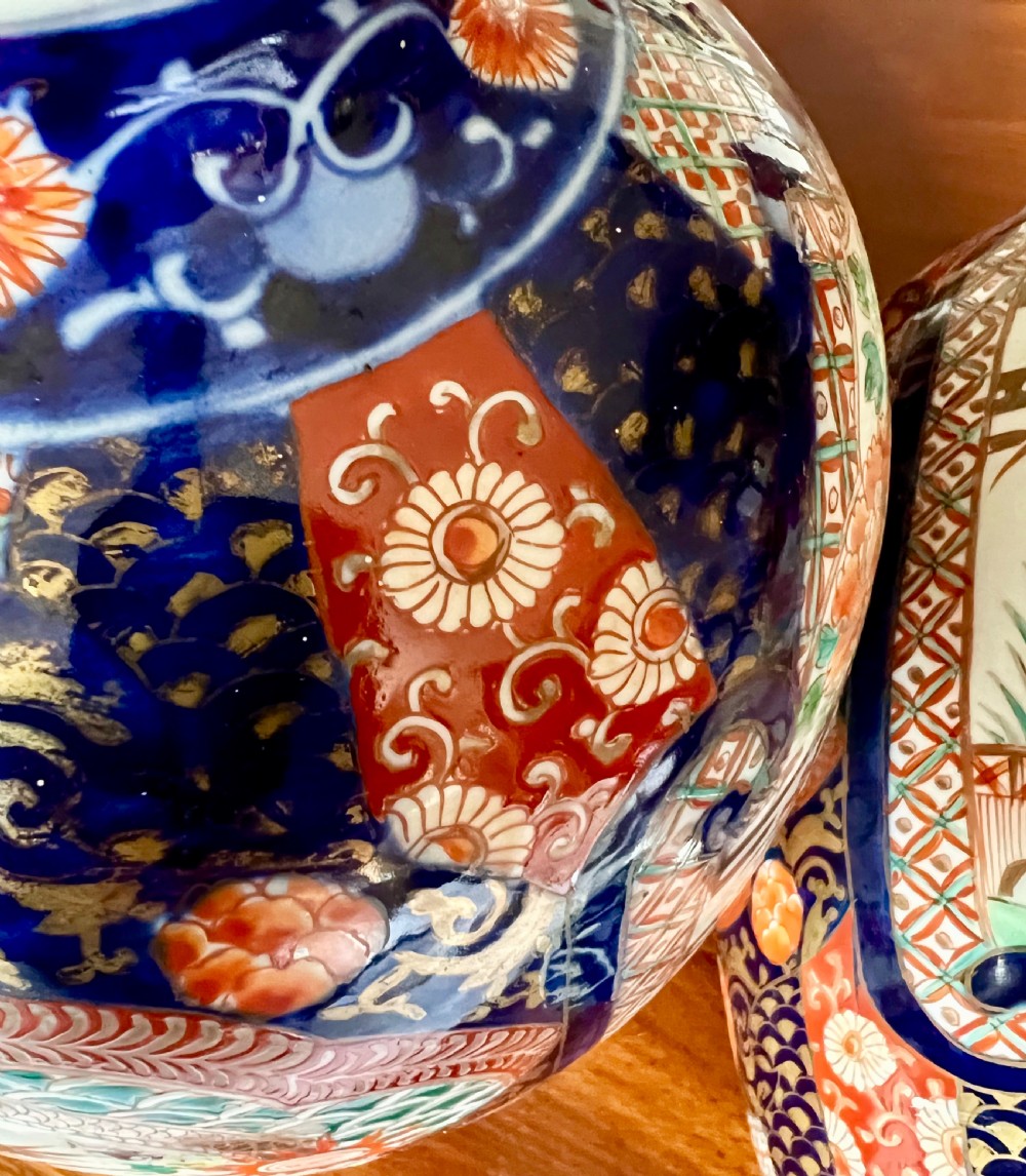 Pair of Antique Imari Vases View V