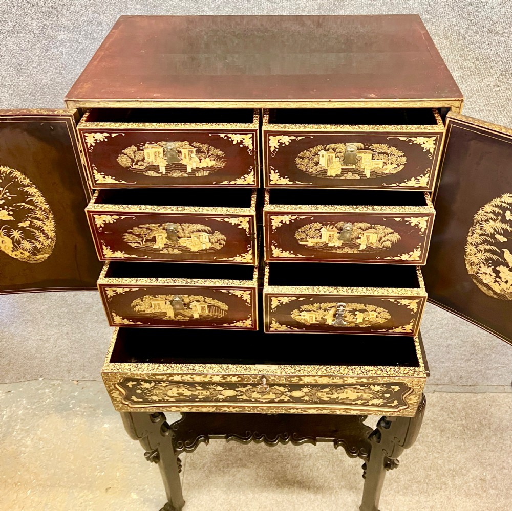 Fine Chinese Export Cabinet on Stand View V