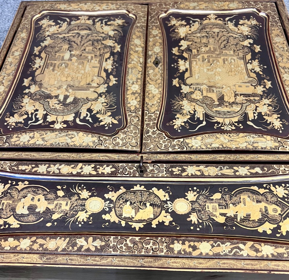 Fine Chinese Export Cabinet on Stand View IX