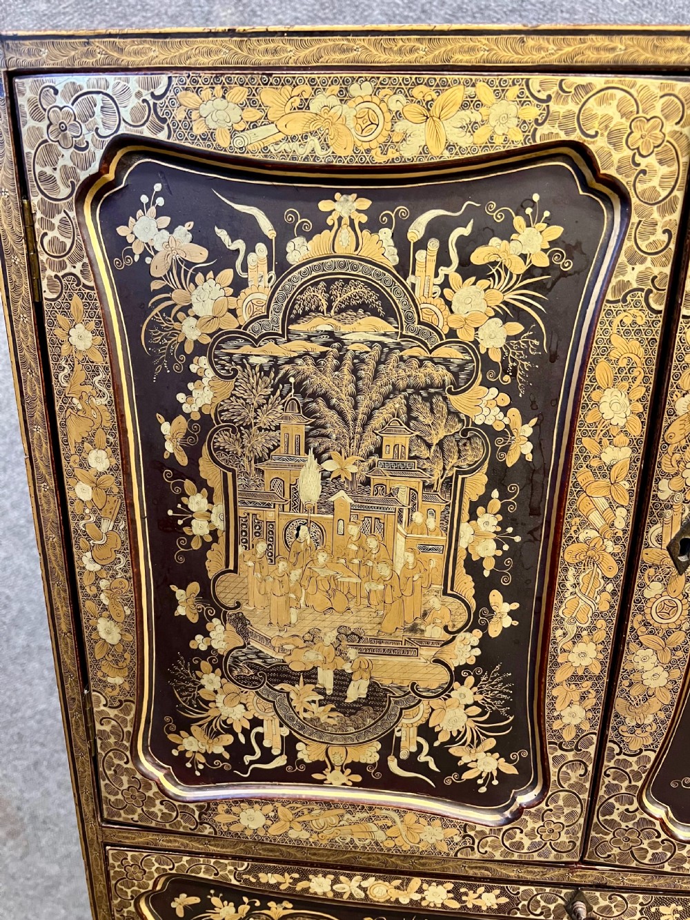 Fine Chinese Export Cabinet on Stand View XI