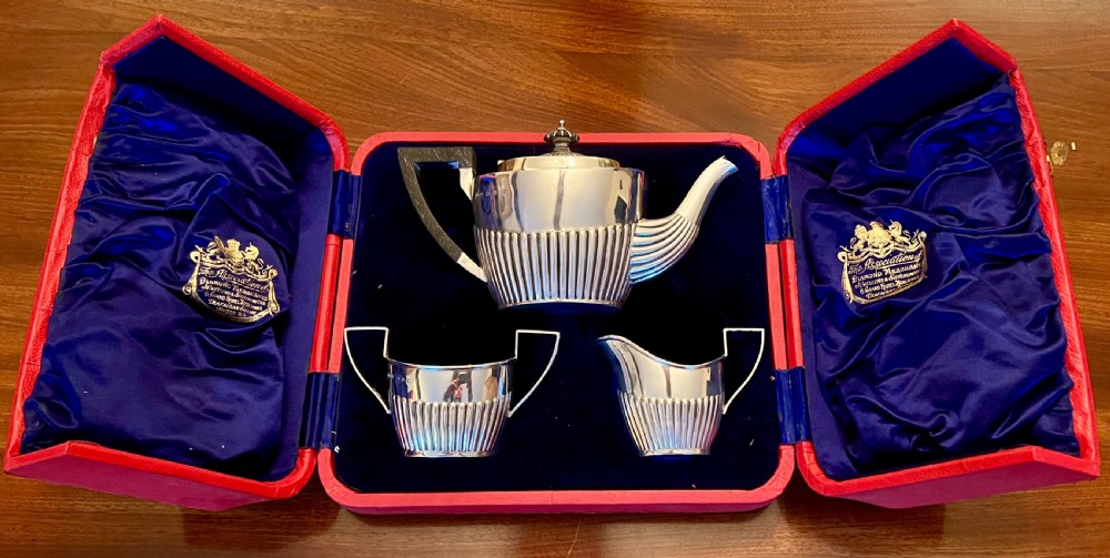 Victorian Cased Batchelor Silver Tea Set (1898)