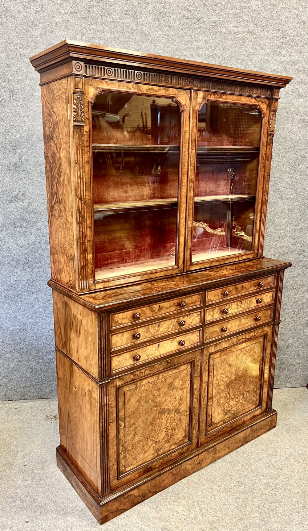 Fine Quality Walnut Bookcase