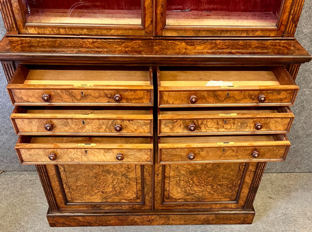 Fine Quality Walnut Bookcase View V