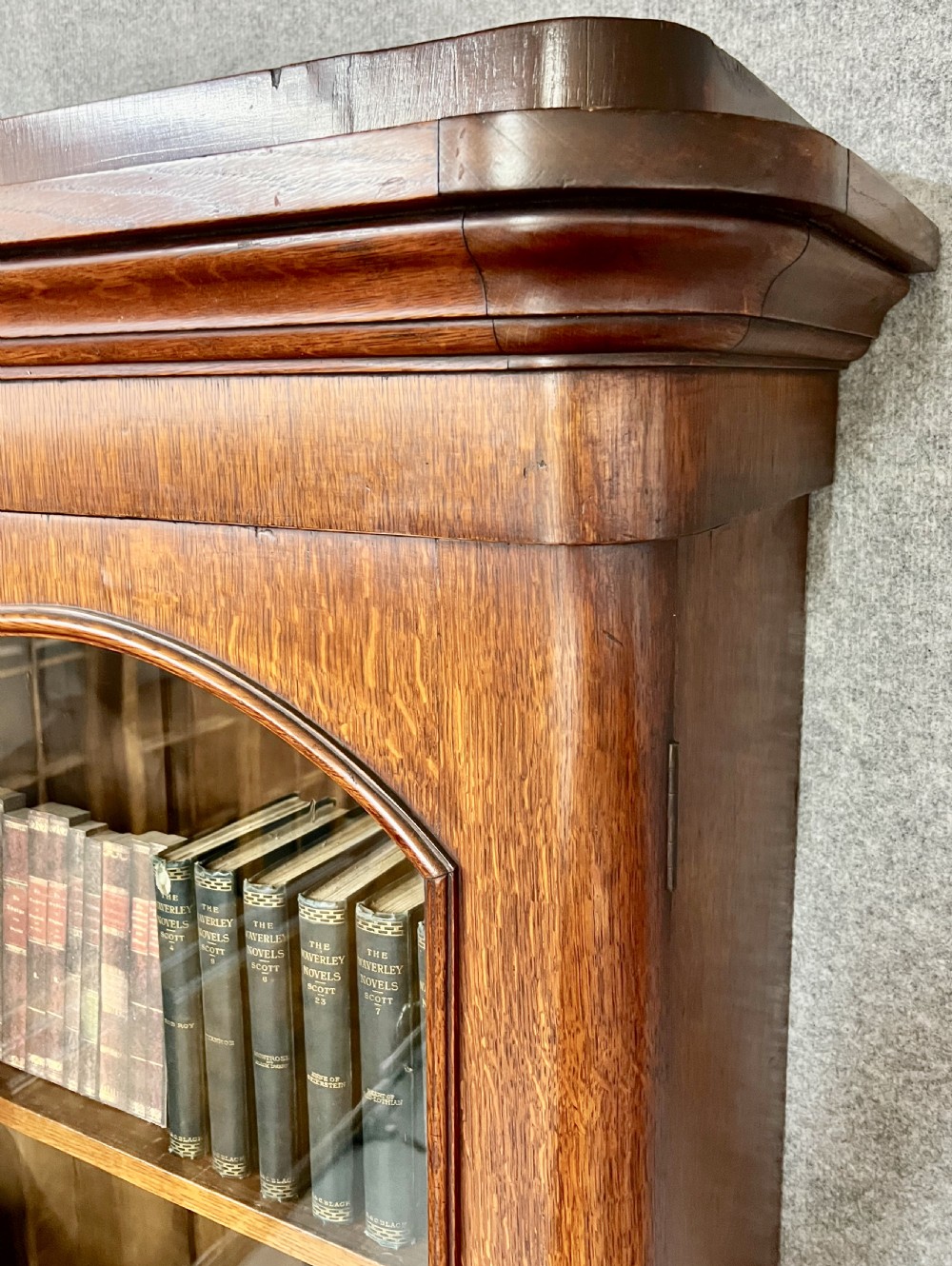 Large Victorian Oak Bookcase View VI