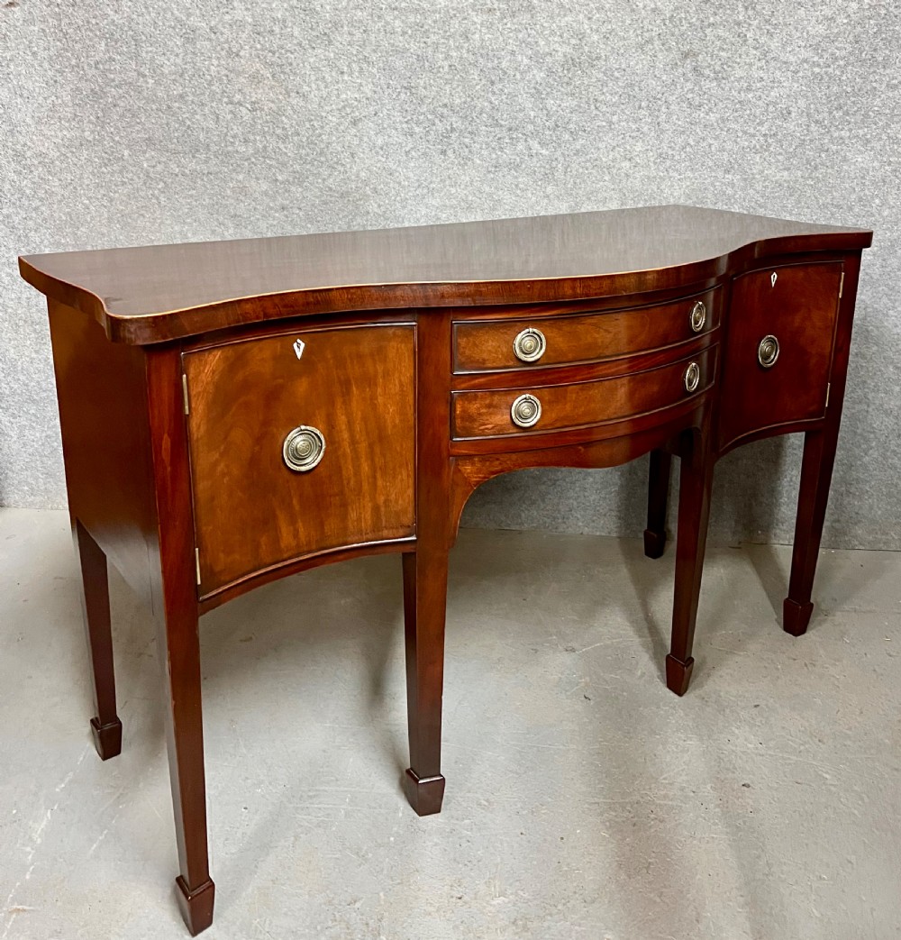 Antique Georgian Serpentine Sideboard View III