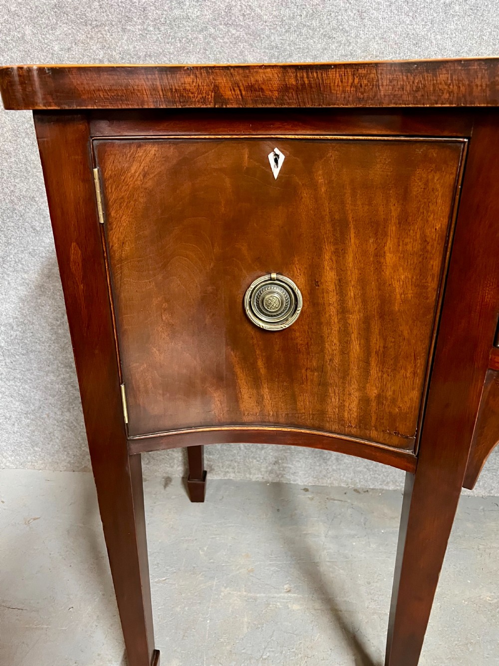 Antique Georgian Serpentine Sideboard View V