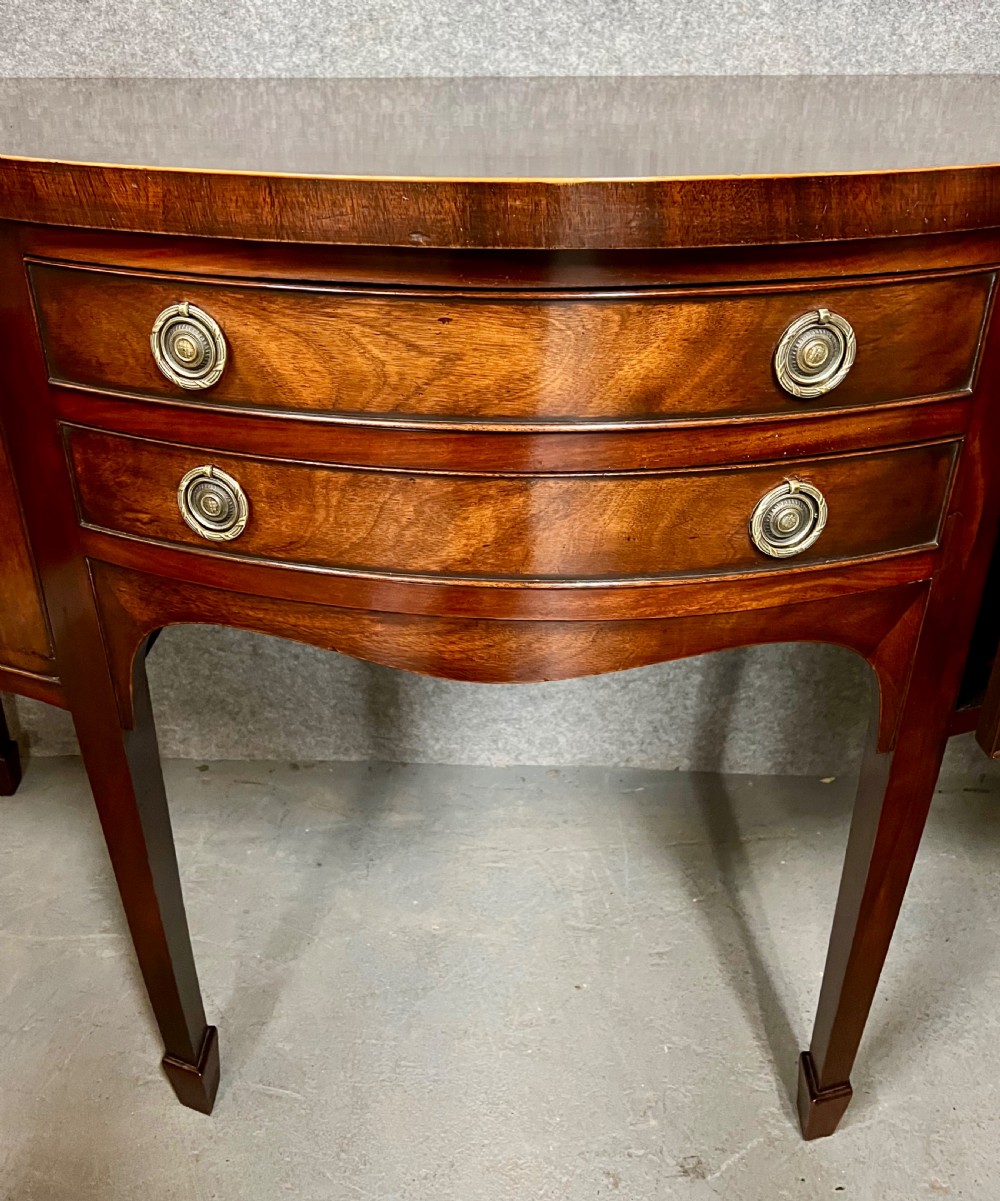 Antique Georgian Serpentine Sideboard View VI