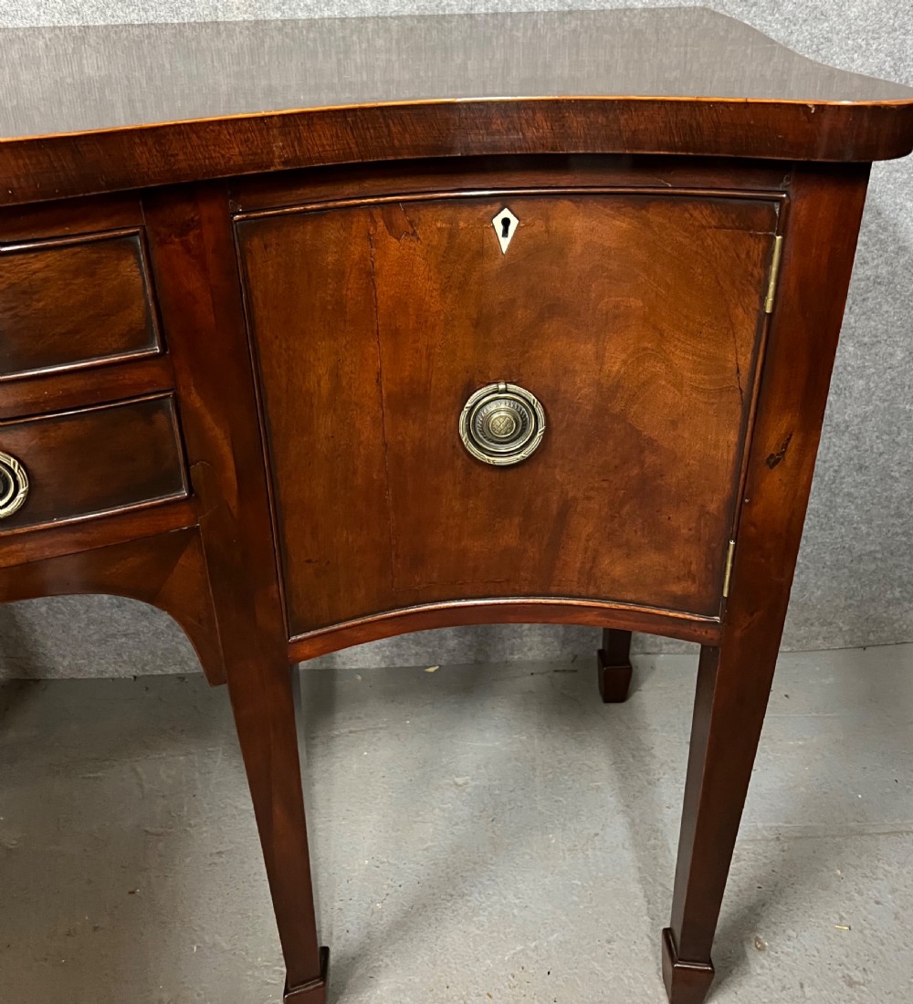Antique Georgian Serpentine Sideboard View VII