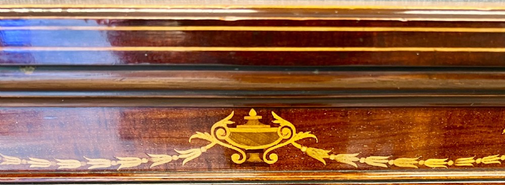 Good Quality Inlaid Mahogany Bookcase View IV