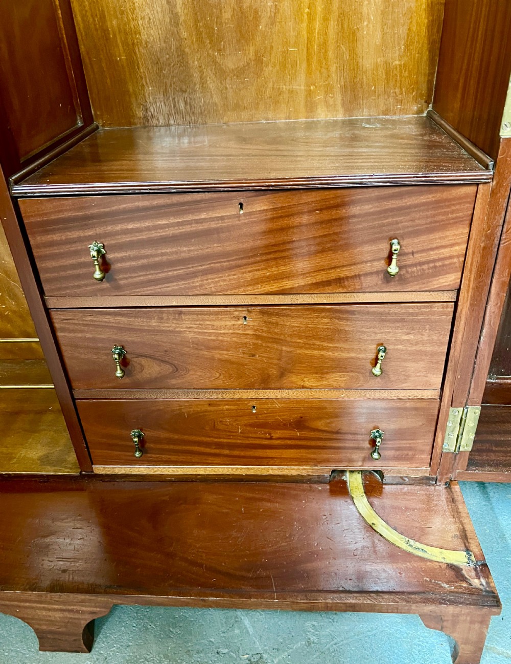 Edwardian Mahogany & Inlaid Compactum Wardrobe View VII