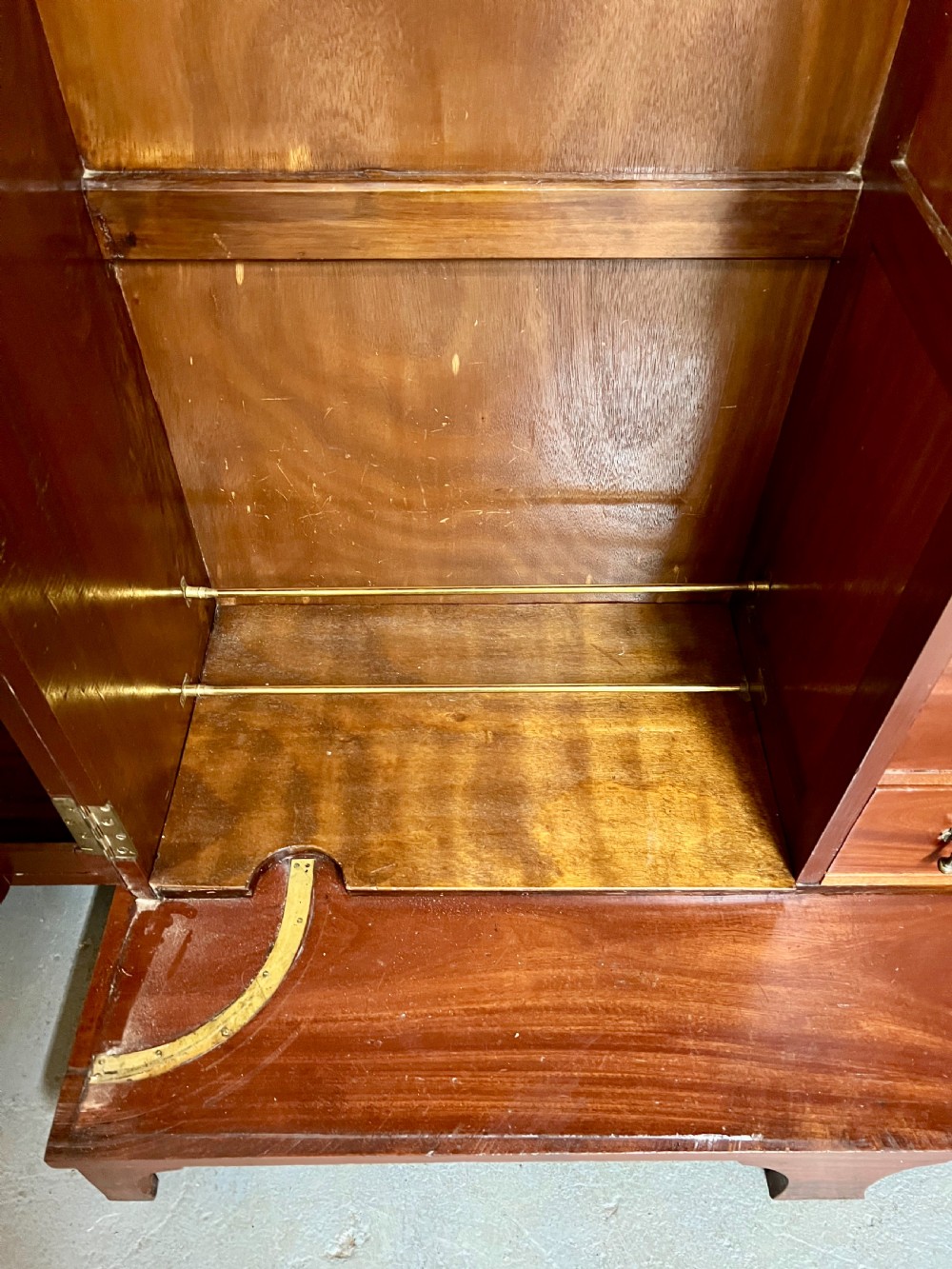 Edwardian Mahogany & Inlaid Compactum Wardrobe View VIII