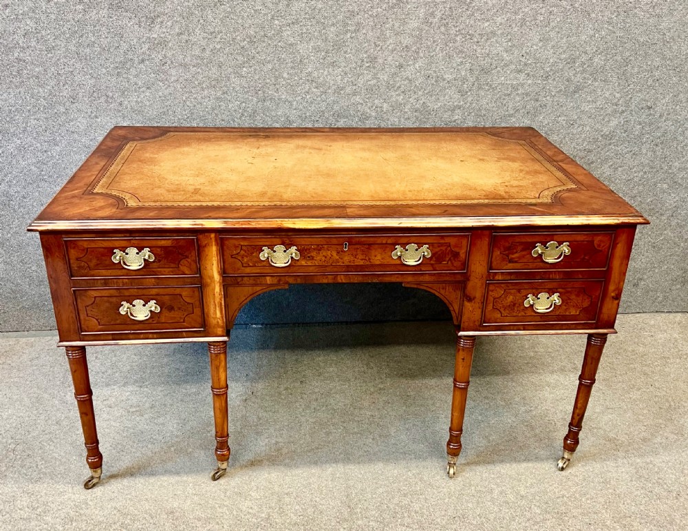 Unusual Yew Wood Desk View II