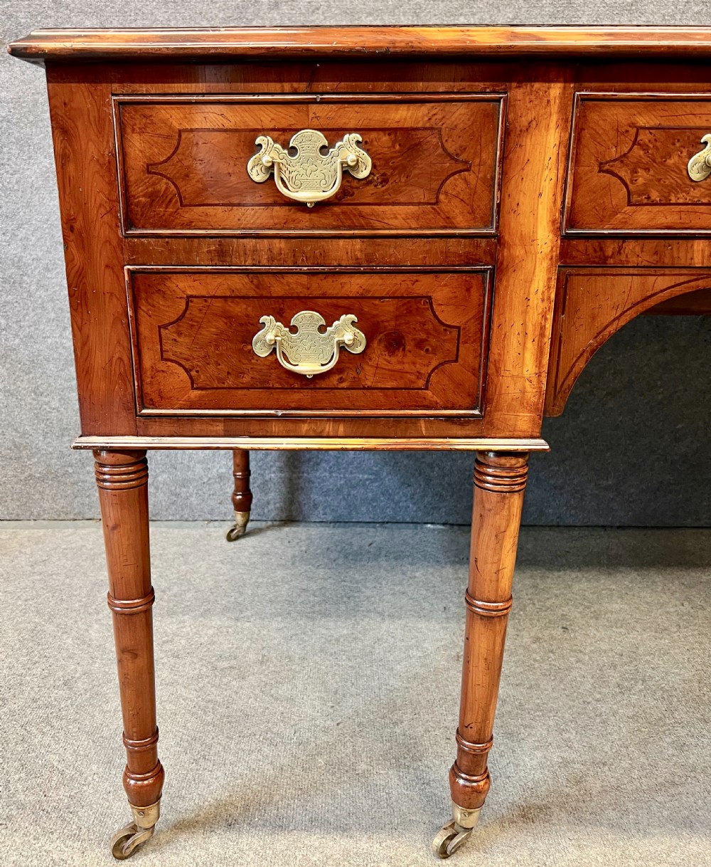 Unusual Yew Wood Desk View III