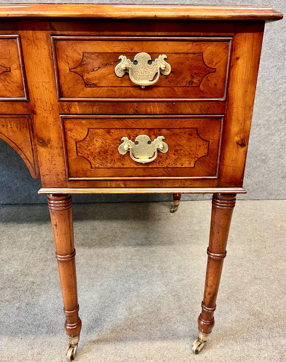 Unusual Yew Wood Desk View IV