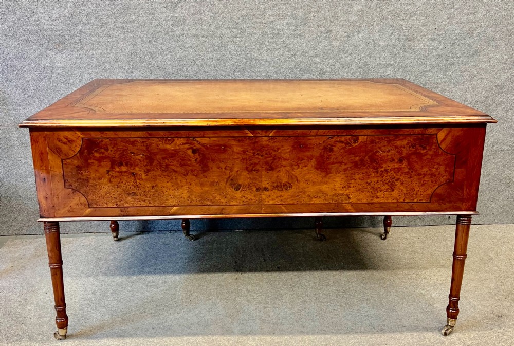 Unusual Yew Wood Desk View VI