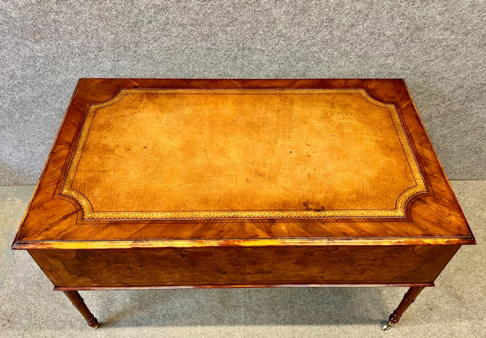 Unusual Yew Wood Desk View VII