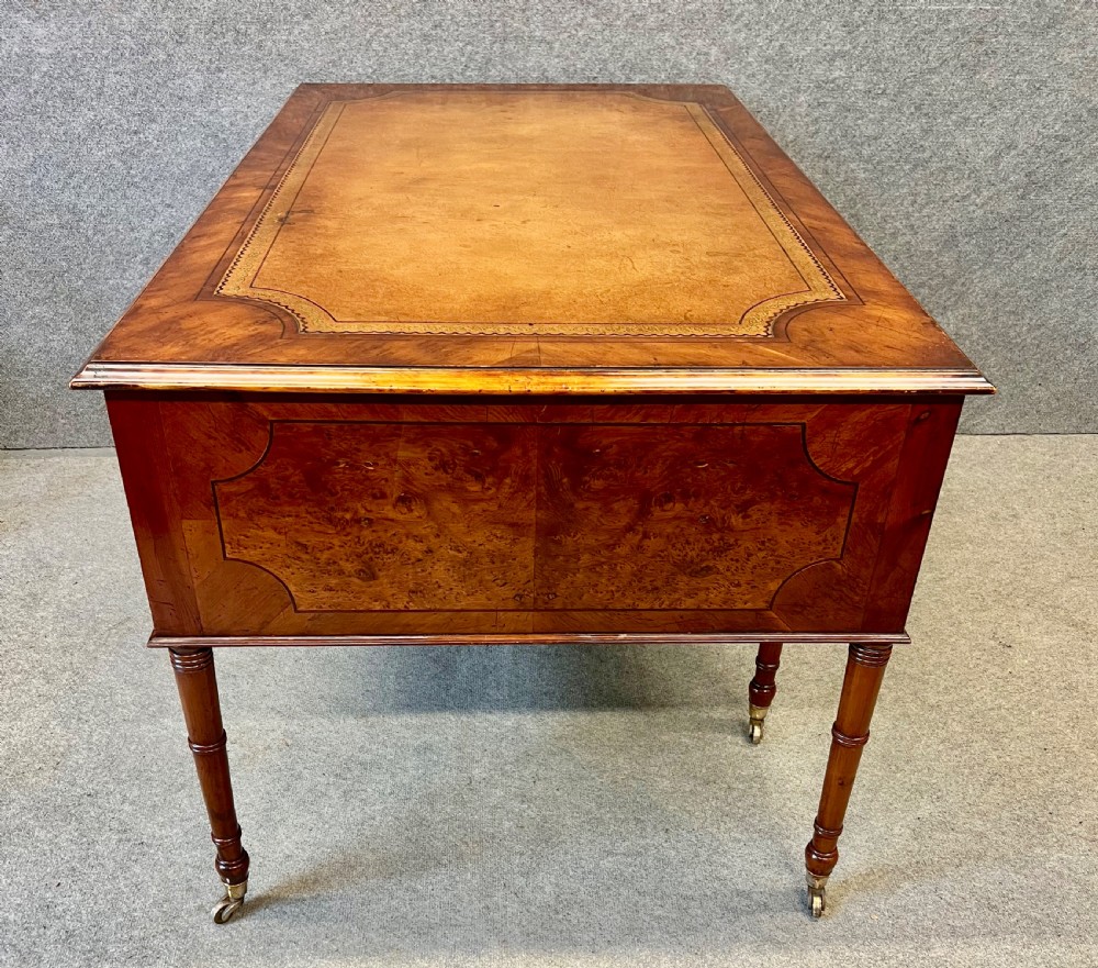 Unusual Yew Wood Desk View XII