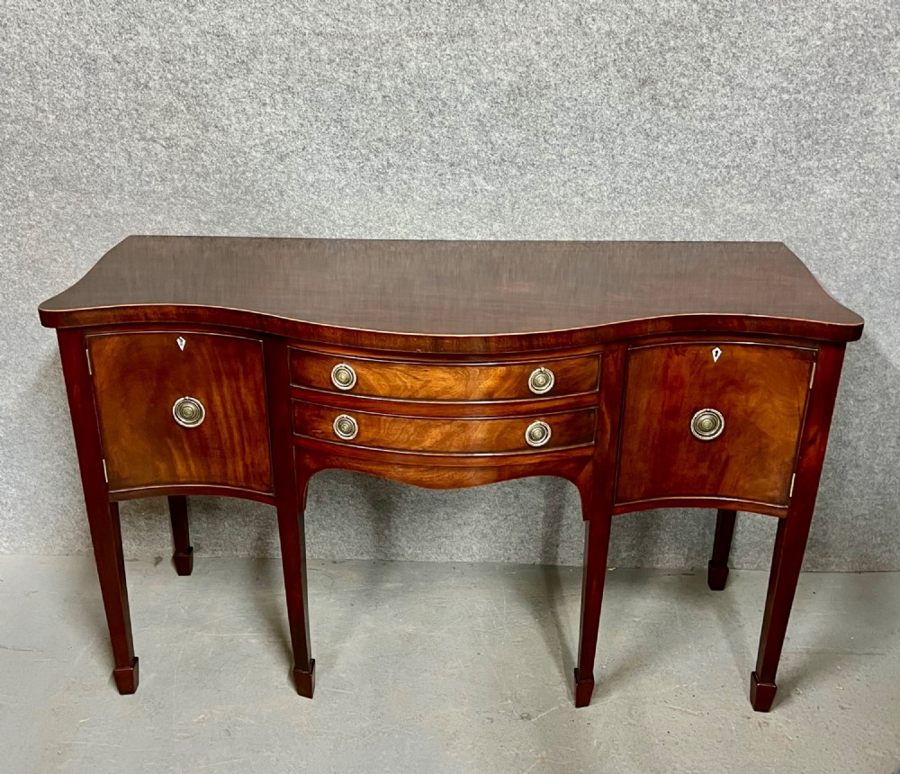 Antique Georgian Serpentine Sideboard