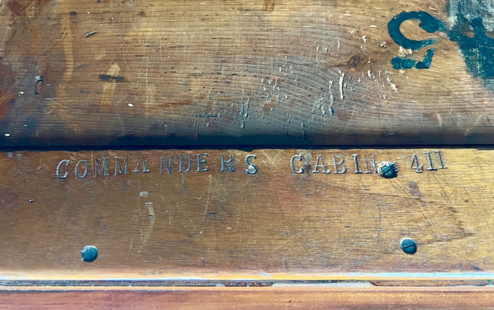Unusual Stamped Sea Commanders & Fleet Surgeon's Campaign Desk View X