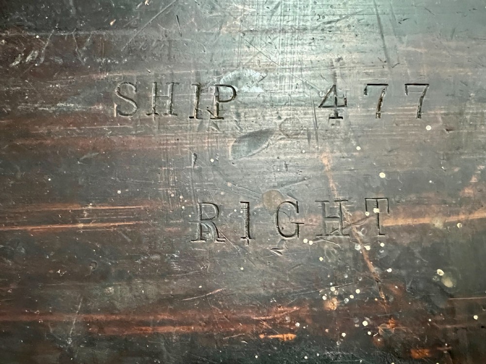 Unusual Stamped Sea Commanders & Fleet Surgeon's Campaign Desk View XII