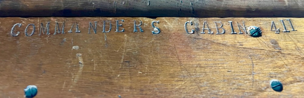 Unusual Stamped Sea Commanders & Fleet Surgeon's Campaign Desk View XIII