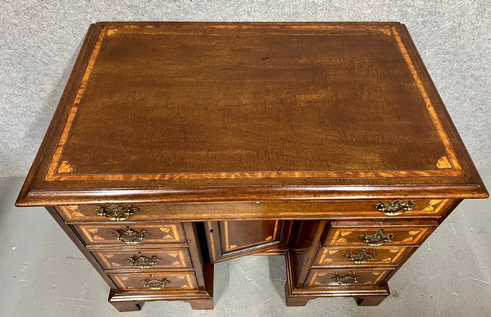 George III Mahogany & Inlaid Desk View V