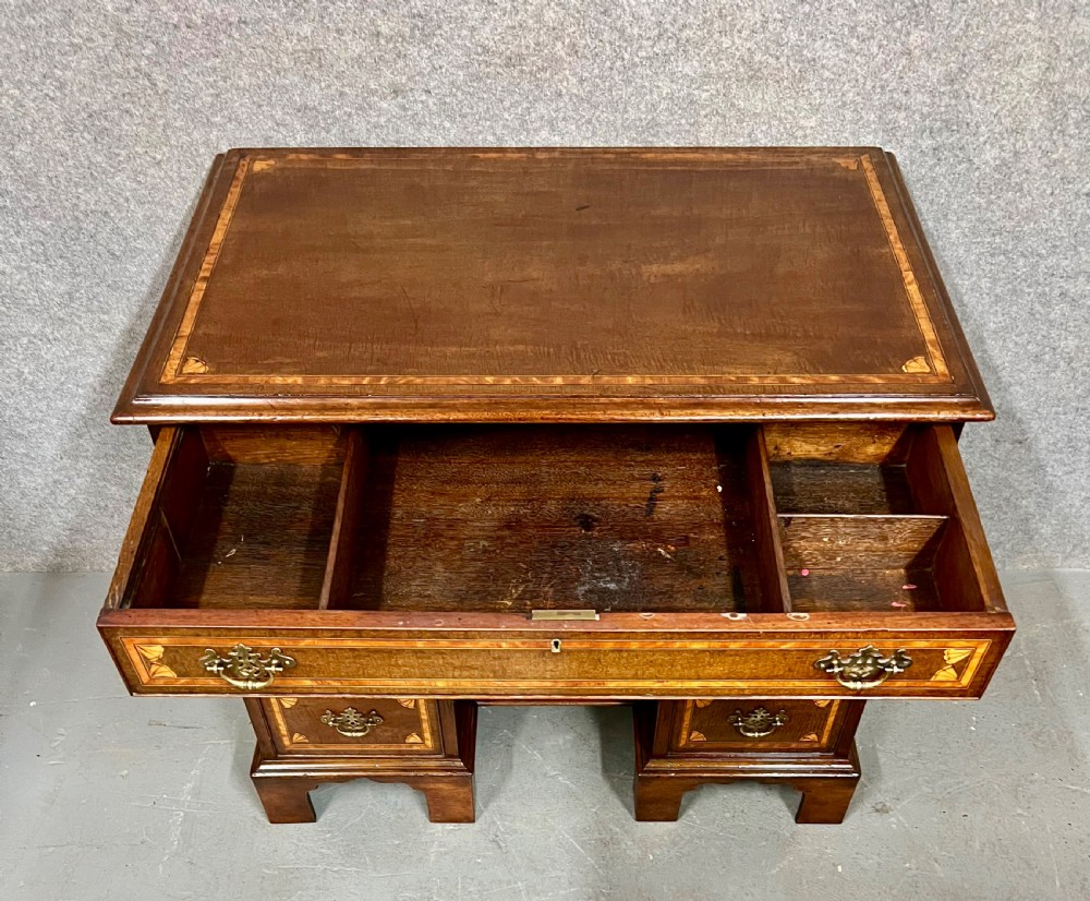 George III Mahogany & Inlaid Desk View VI