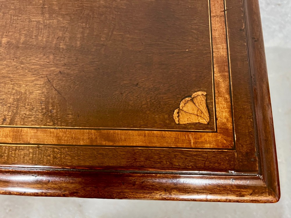 George III Mahogany & Inlaid Desk View VII