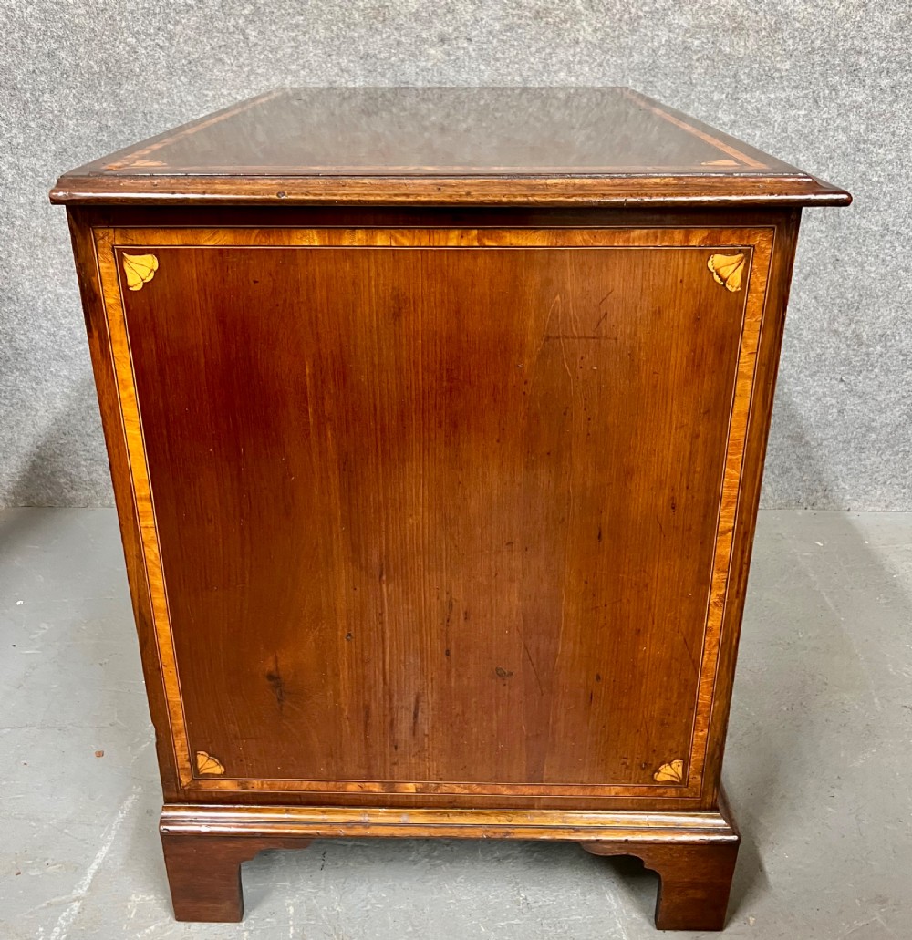 George III Mahogany & Inlaid Desk View VIII