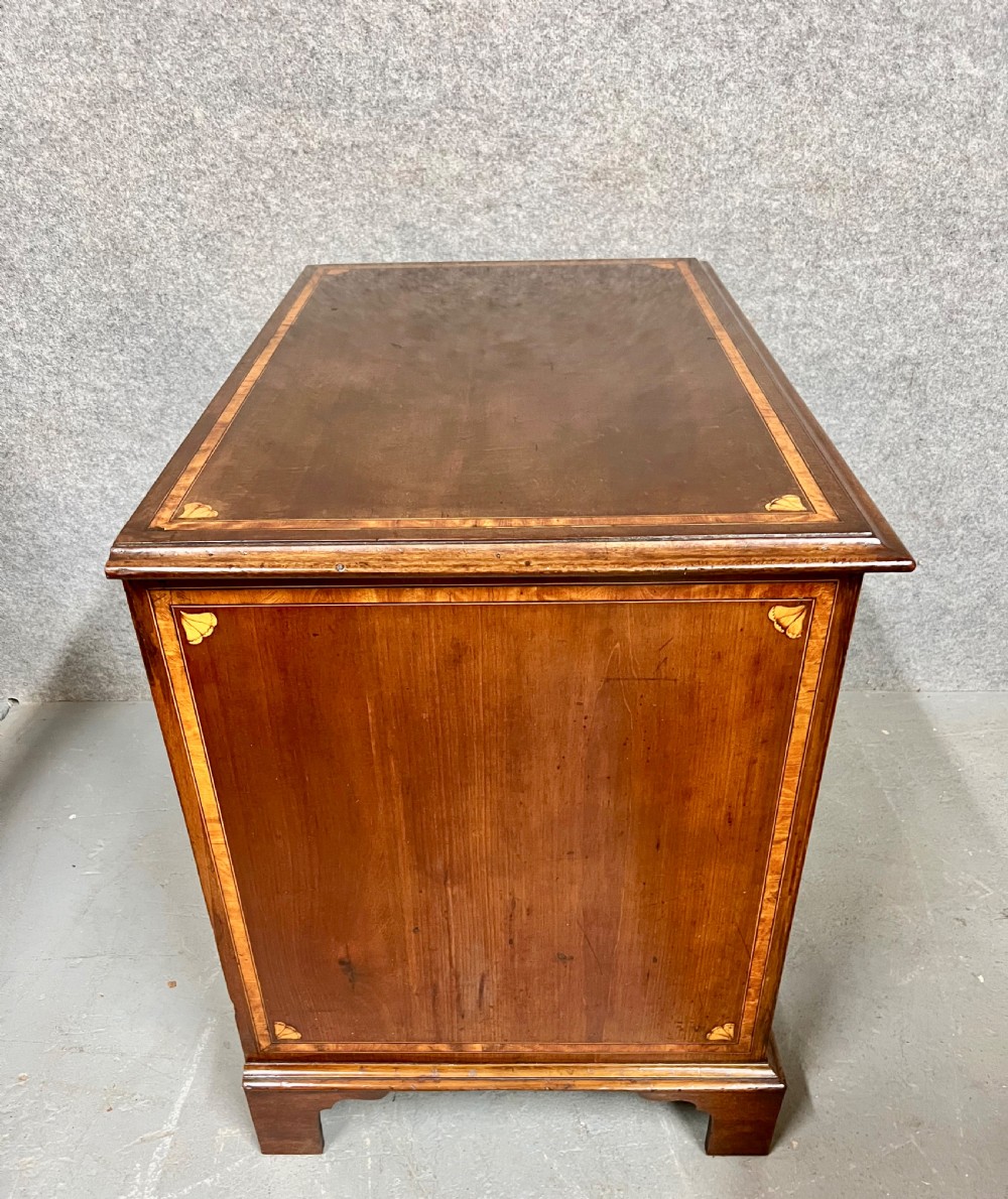 George III Mahogany & Inlaid Desk View IX