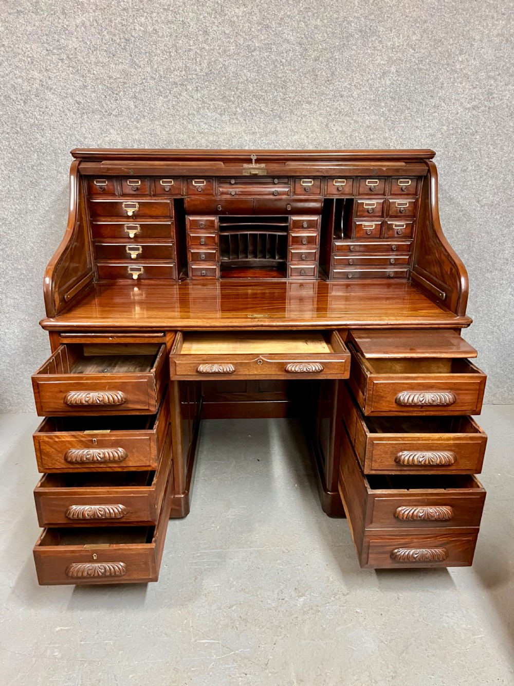 !9th.Century Mahogany Library Steps View X