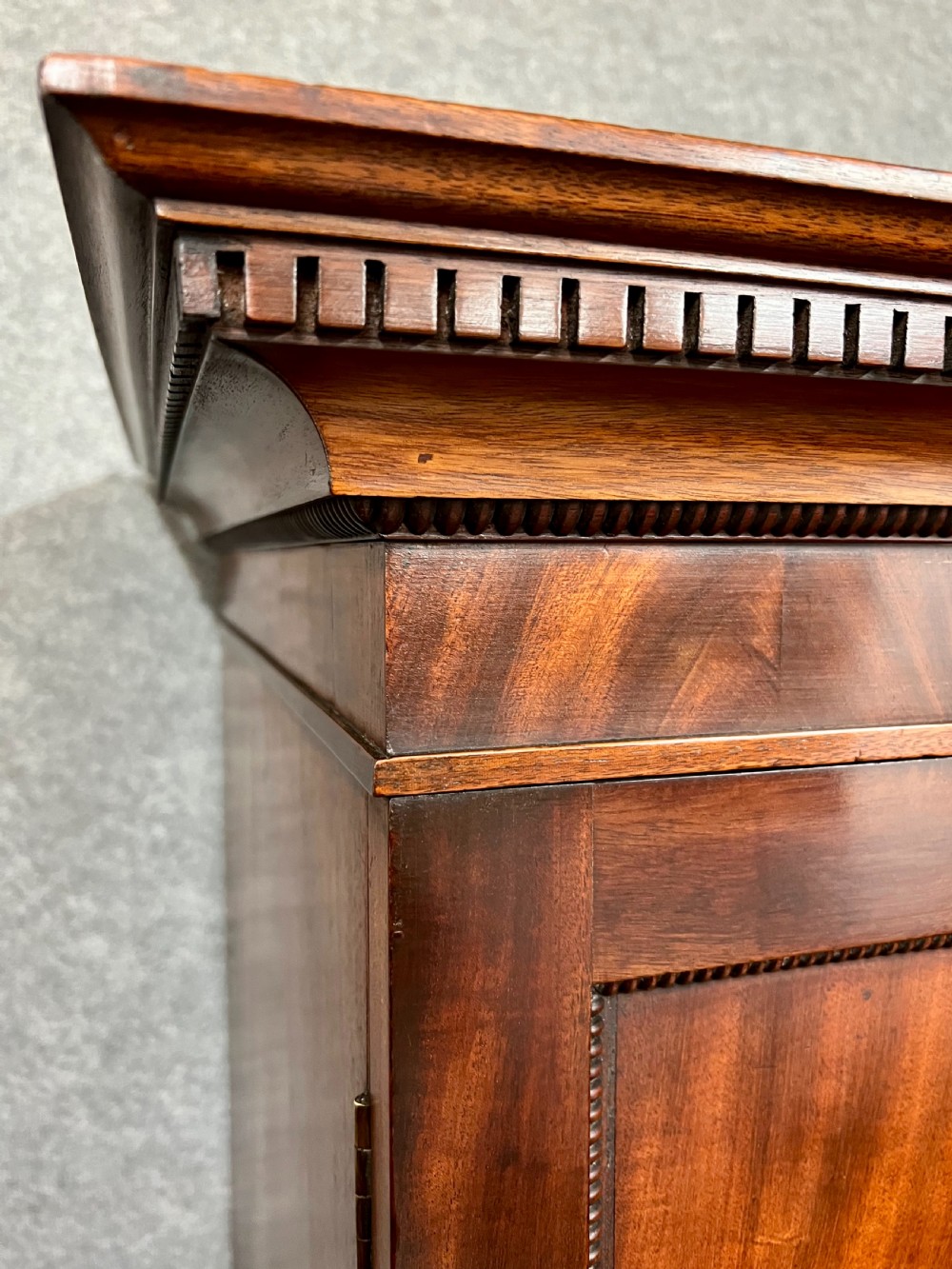 George III Figured Mahogany Linen Press View IV