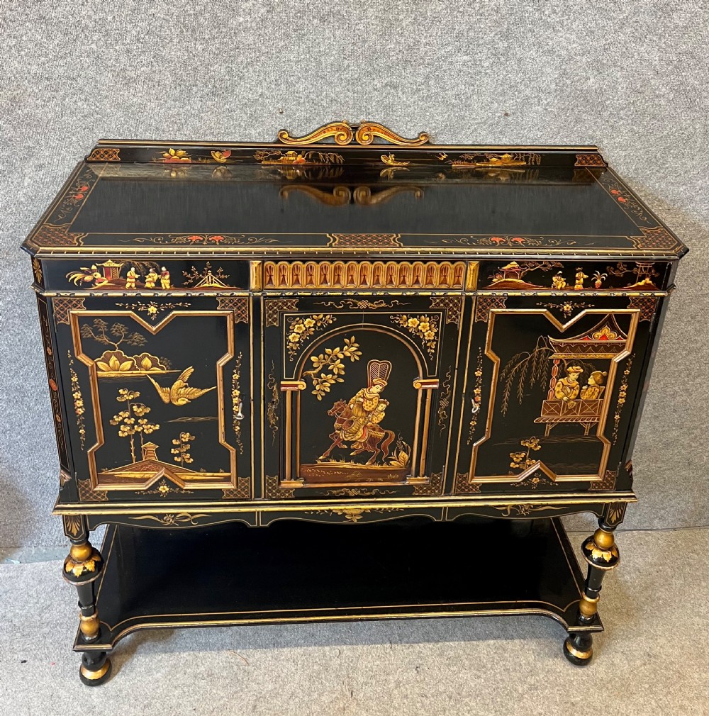 Stunning Chinoiserie Side Cabinet, Sideboard View II