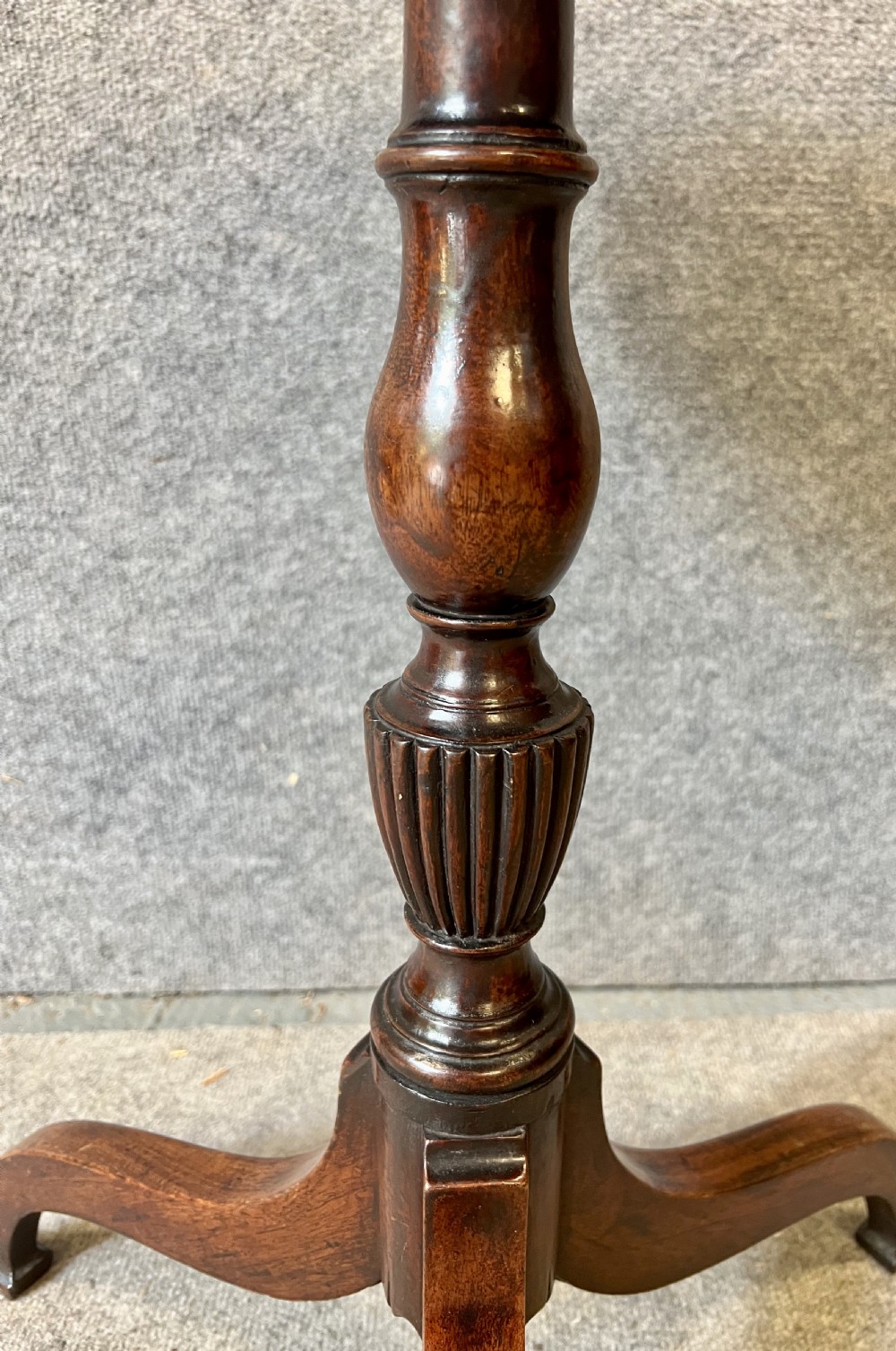 George III Mahogany Snap Top Occasional Table View IV