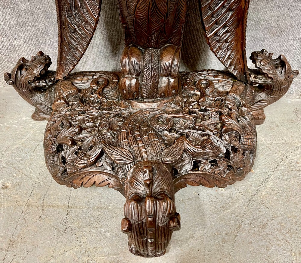 Anglo Indian Padouk Demi Lune Console Table View V