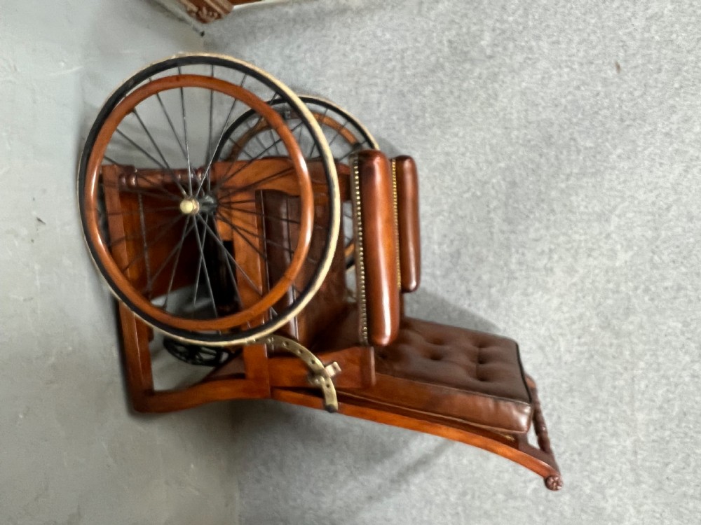 Antique Invalid Wheel Chair View XI