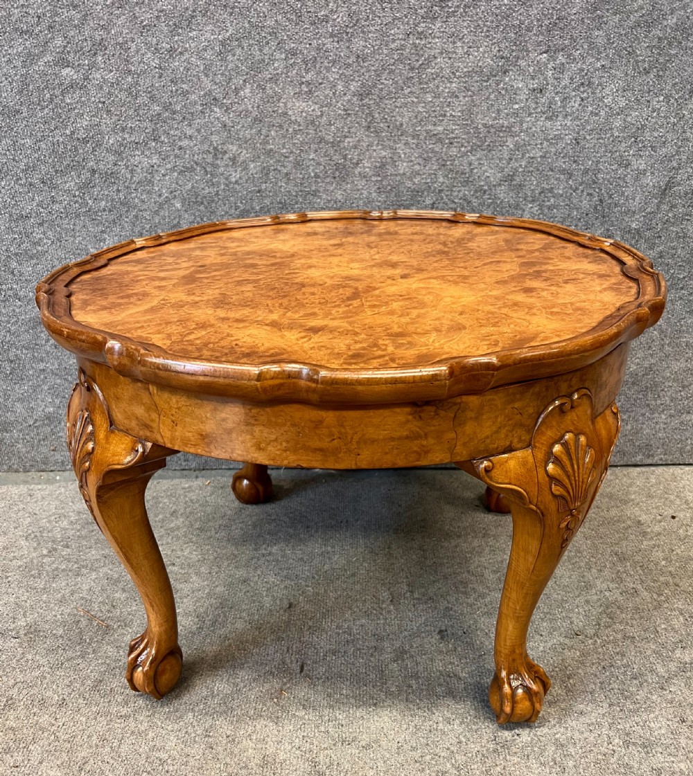 Good Quality Burr Walnut Coffee Table View III