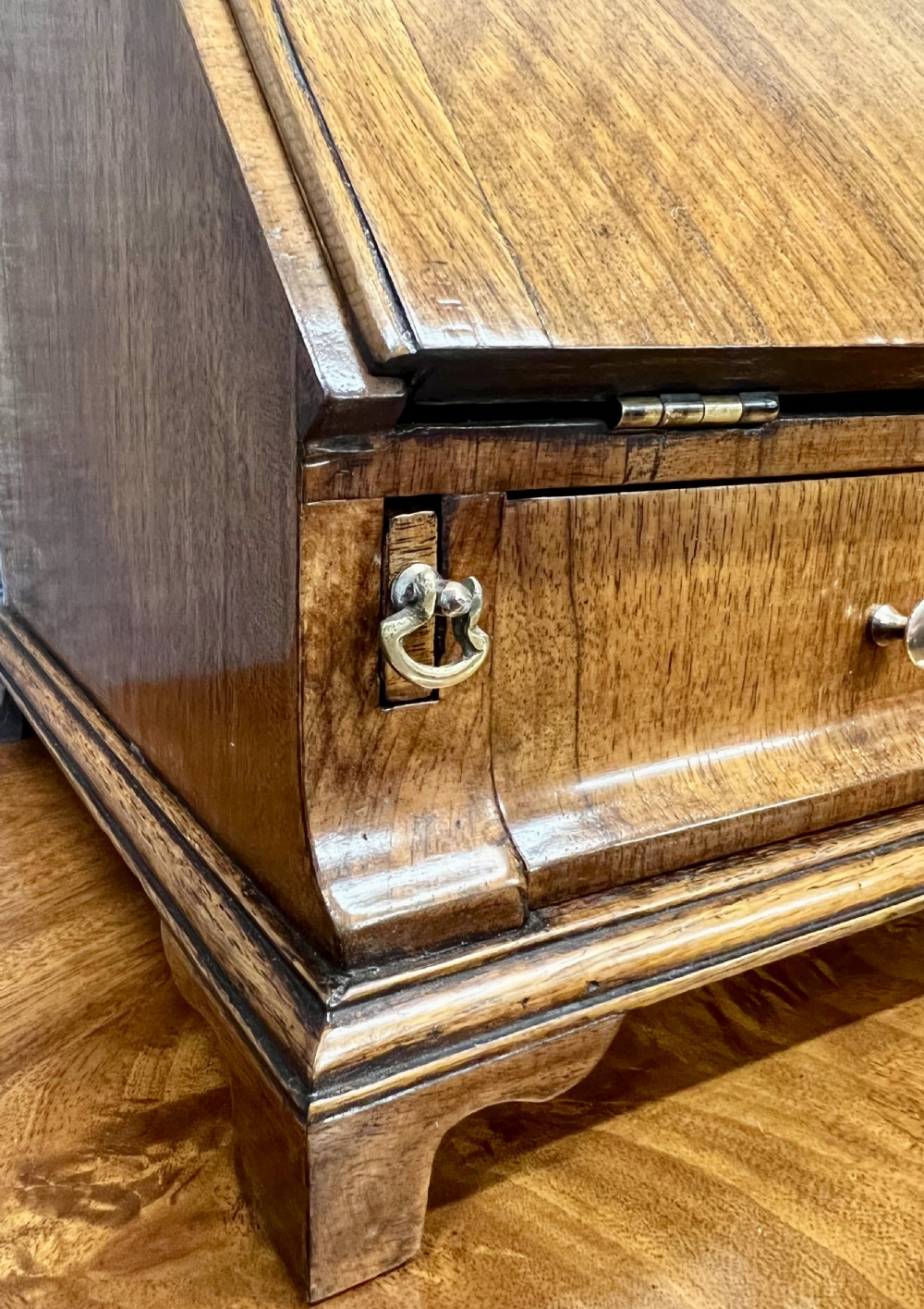 Unusual Queen Anne Style Bureau Dressing Mirror View IV