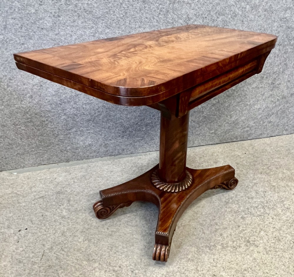 William IV Mahogany Tea Table View IX