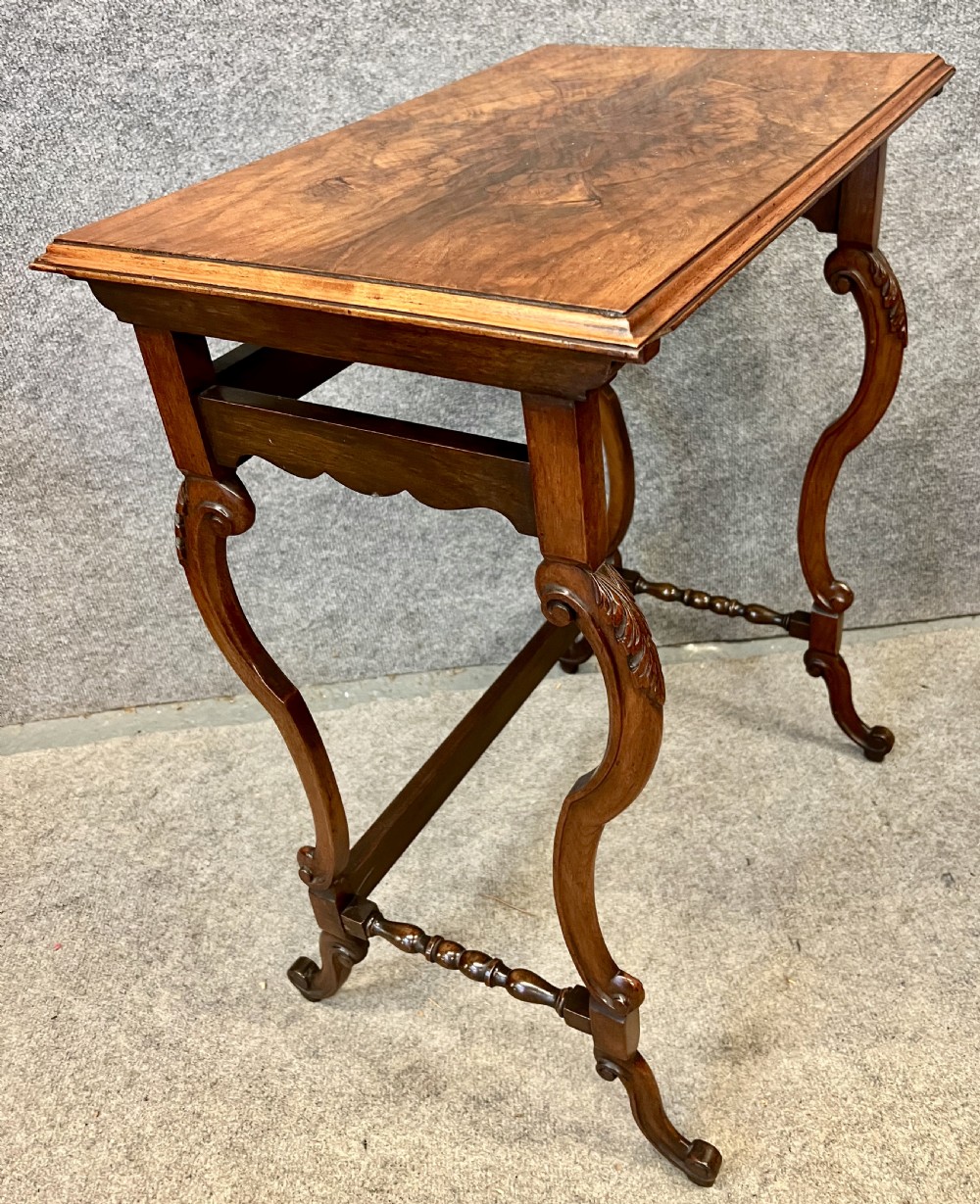 Attractive Nest of Three Walnut Tables View VIII