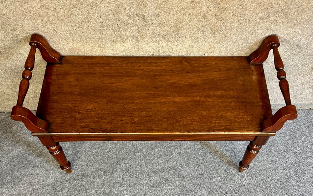 Victorian Mahogany Hall or Window Seat View V