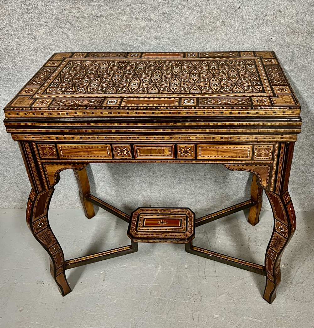 Superb Syrian Damascus Moorish Games Table
 View XI