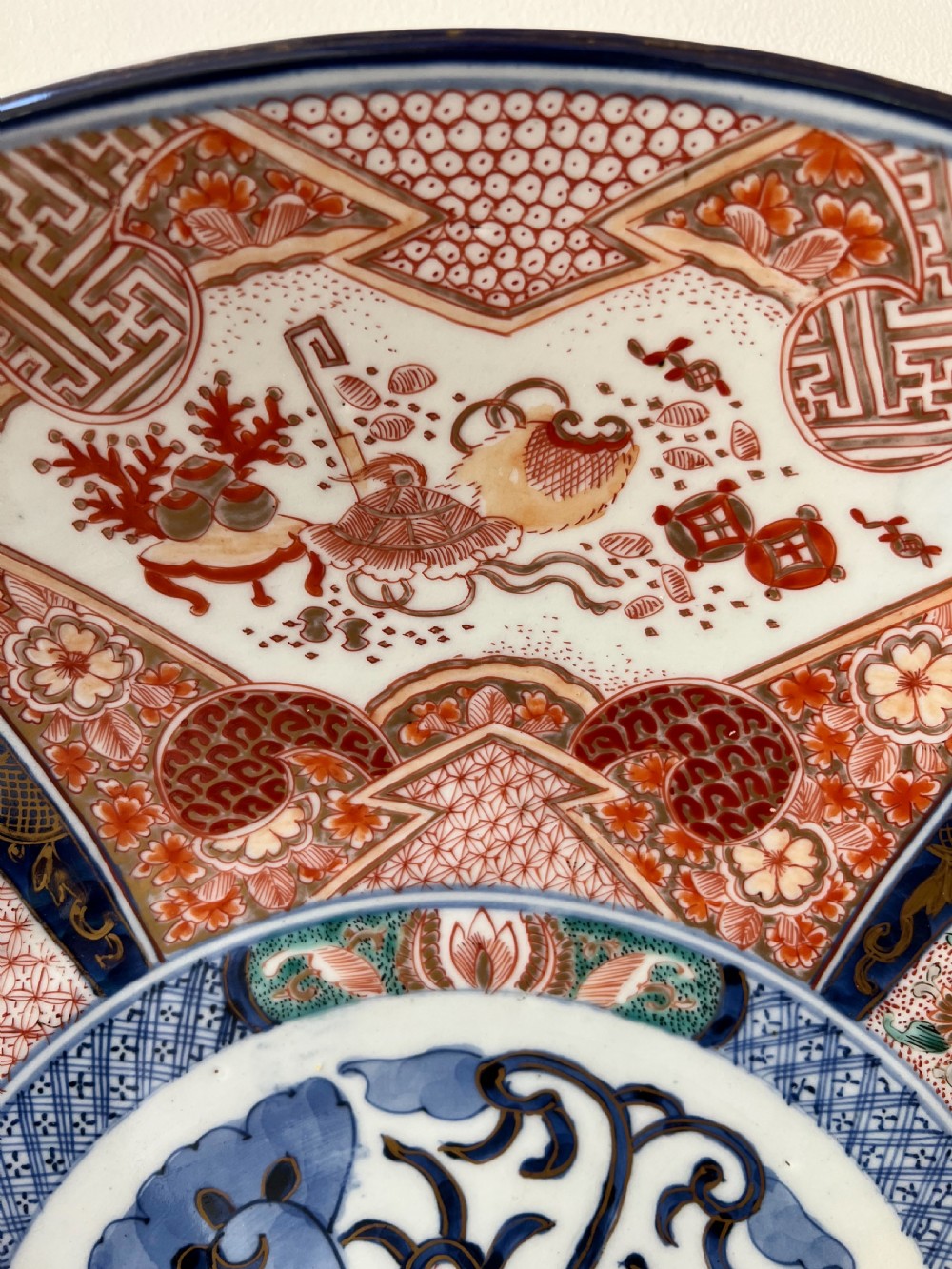 Large Imari Charger with Plate Stand View V