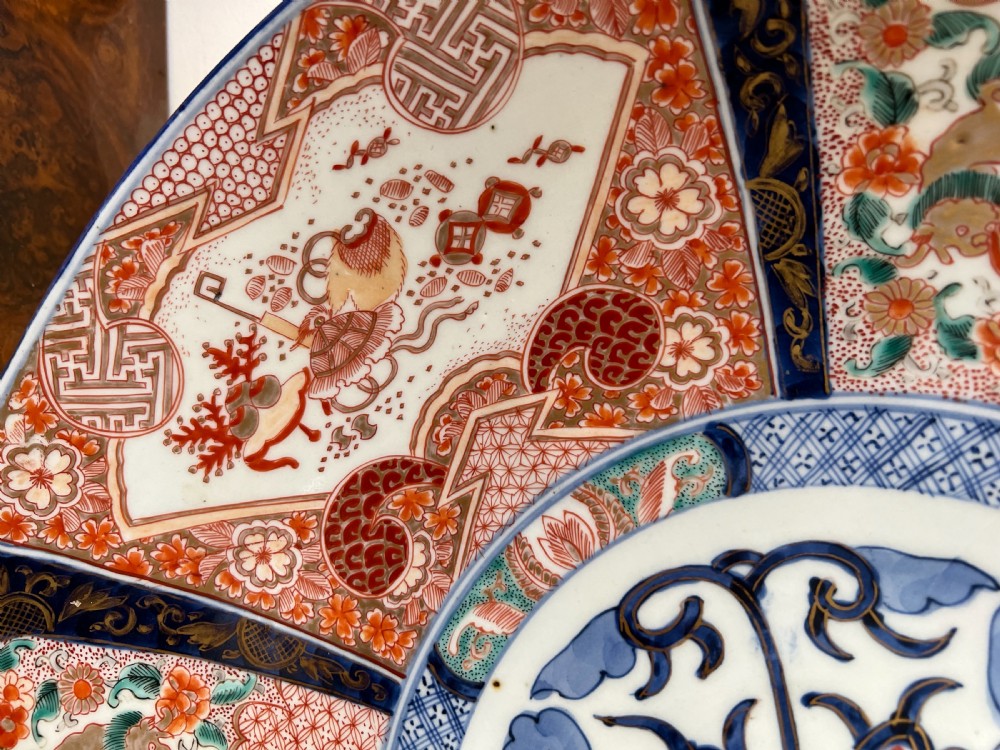 Large Imari Charger with Plate Stand View IX