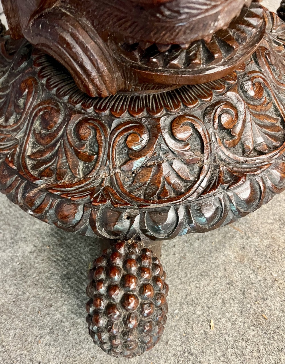 Antique Anglo Indian Padouk Table View V